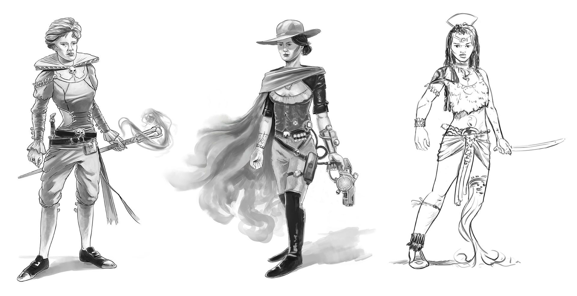 Ch5 - Personnage féminin - concept Recherches
